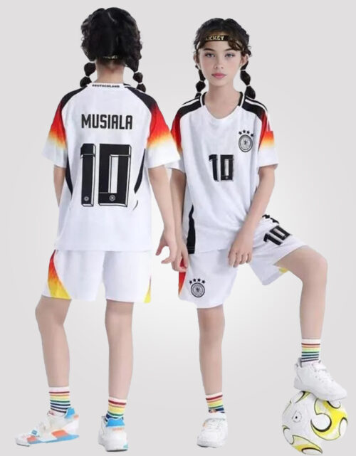 Jamal Musiala #10 Germany Home Youth Soccer Set