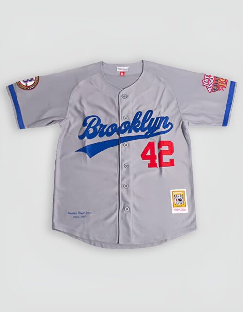 Jackie Robinson Brooklyn Royal Giants Youth Button Down Baseball Jersey