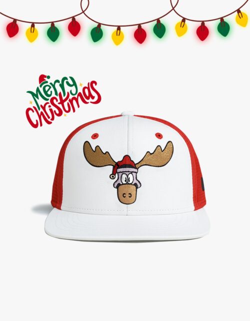 Christmas Moose Baseball Hat