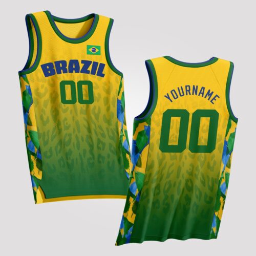 Brazil Custom Basketball Jersey