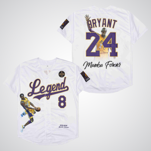 Kobe Bryant #8/#24 Mamba Forever Legend Baseball Jersey