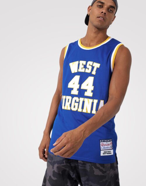 Jerry West #44 West Virginia Basketball Jersey