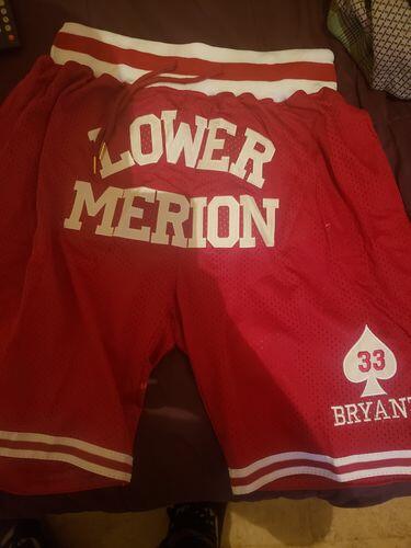Click to view full screen Kobe Bryant #33 Lower Merion High School Shorts photo review