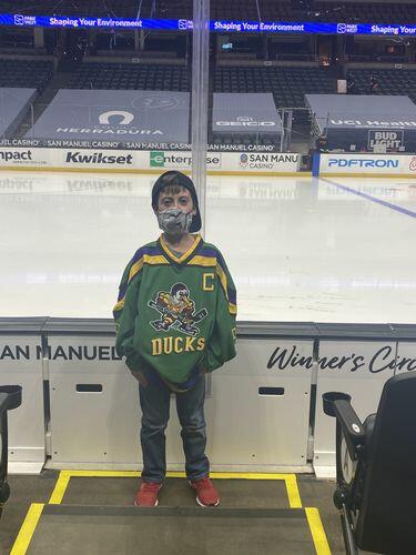 Click to view full screen YOUTH Charlie Conway #96 Mighty Ducks Hockey Jersey photo review