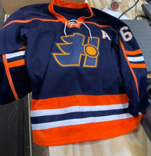 Click to view full screen Doug Glatt #69 Goon Halifax Highlanders Hockey Jersey photo review