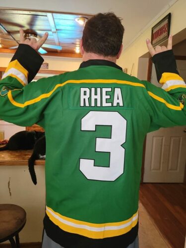 Click to view full screen Ross The BOSS Rhea #3 St John's Shamrocks Hockey Jersey photo review