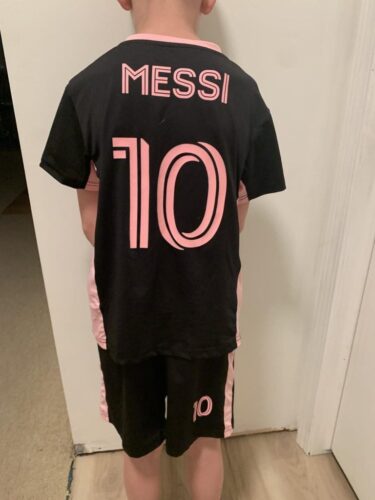 Click to view full screen Lionel Messi Youth Miami Soccer Practice Jersey photo review