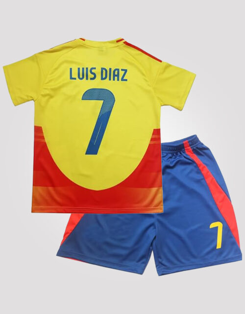 Luis Díaz #7 Liverpool Home Youth Soccer Set