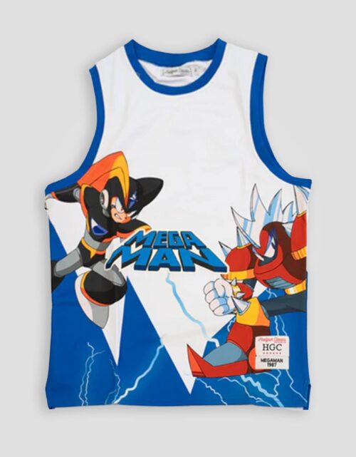 Youth Blue Mega Man Basketball Jersey